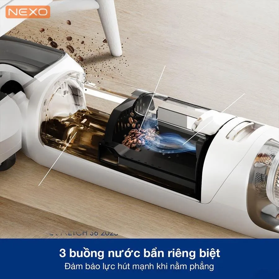 Máy lau nhà khô ướt cầm tay Tineco Floor One Stretch S6 2025 – Hàng Chính Hãng