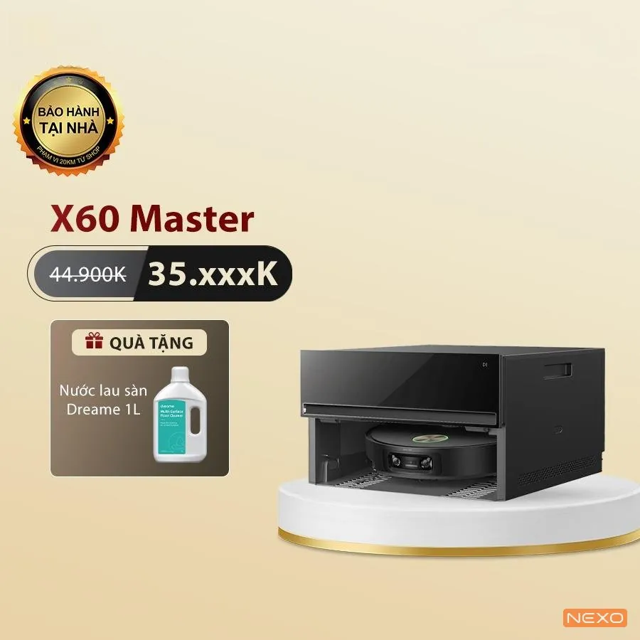 Robot hút bụi lau nhà Dreame X60 Master – Bản Quốc Tế