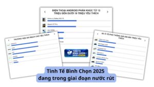 Cập nhật kết quả Tinh tế Bình chọn 2025: Một số hạng mục tranh nhau sát nút