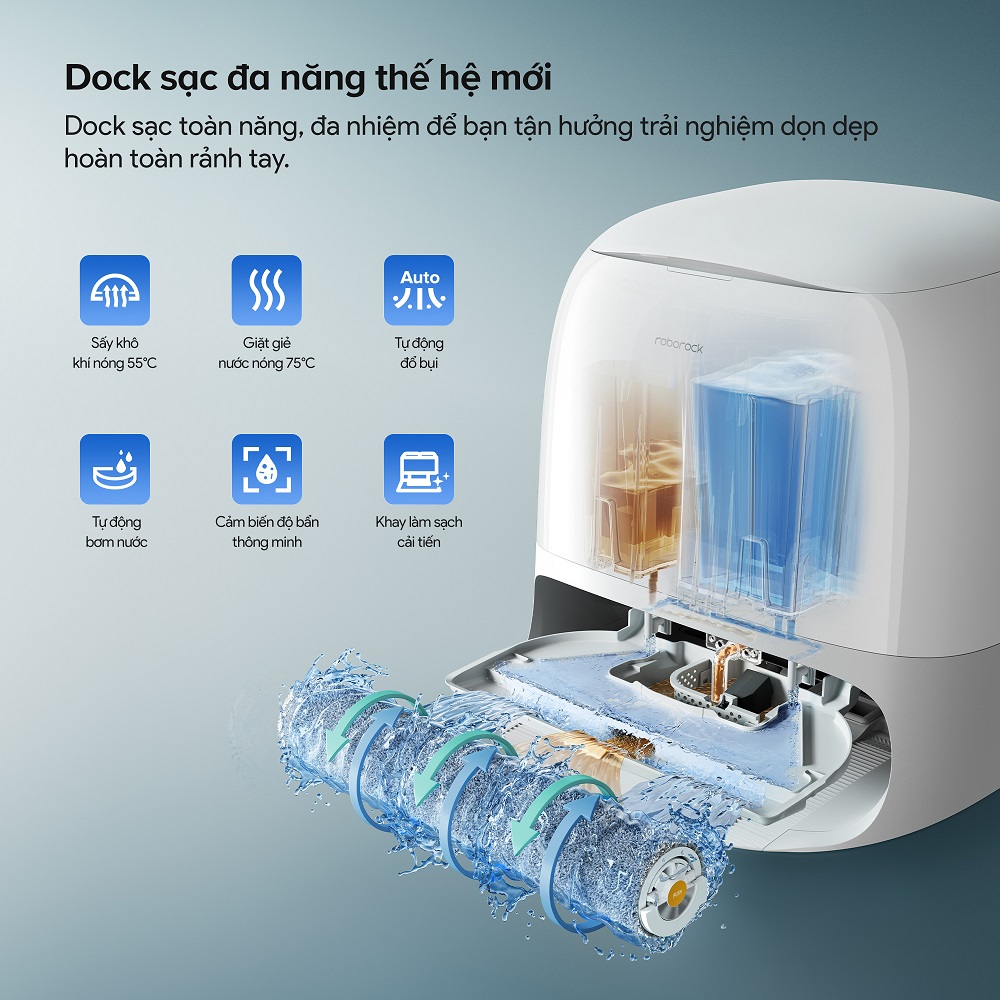 Roborock Qrevo Curv 2 Flow - Quốc Tế