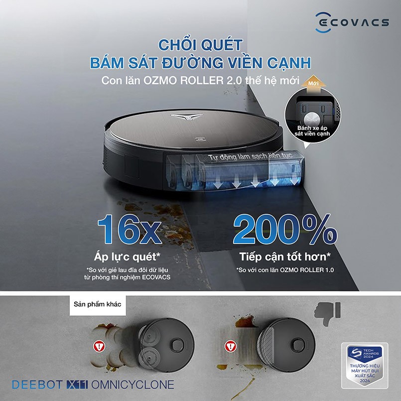 Ecovacs Deebot X11 OmniCyclone – Bản Quốc Tế