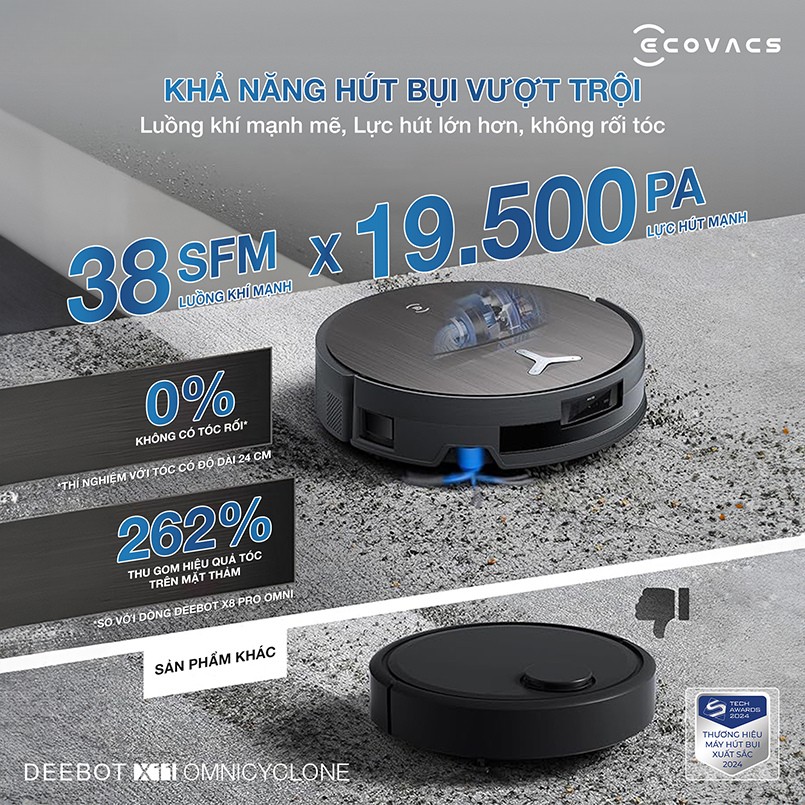 Ecovacs Deebot X11 OmniCyclone – Bản Quốc Tế