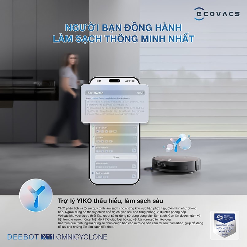 Ecovacs Deebot X11 OmniCyclone – Bản Quốc Tế