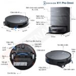 Robot hút bụi lau nhà Ecovacs Deebot X11 Pro Omni