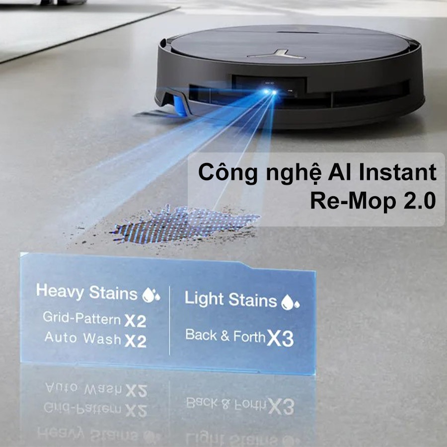 Robot hút bụi lau nhà Ecovacs Deebot X9 Pro Omni