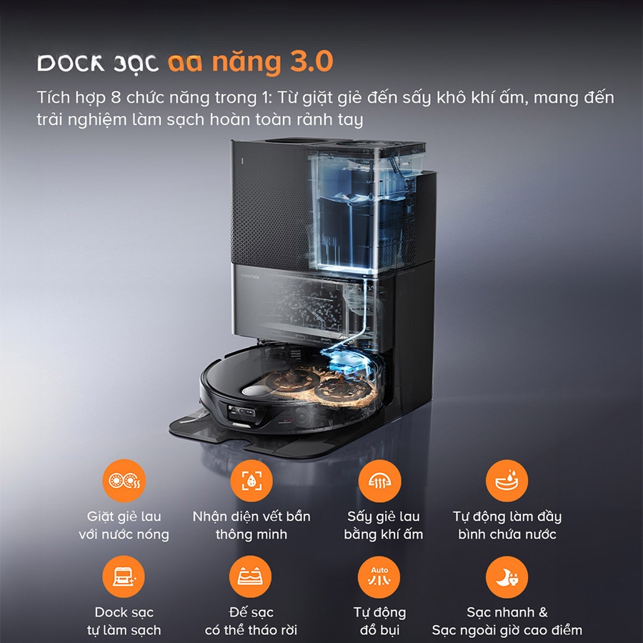 Robot hút bụi lau nhà Roborock Q Revo Slim